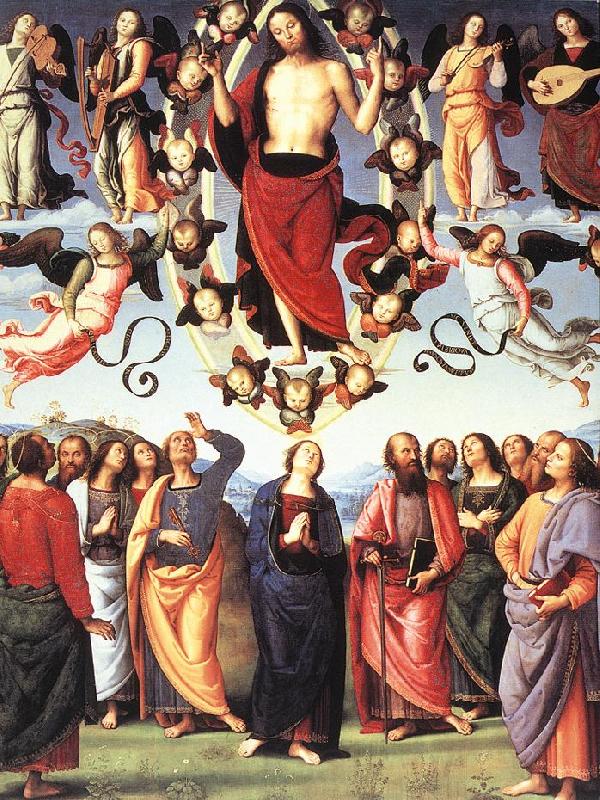 PERUGINO, Pietro The Ascension of Christ af Spain oil painting art